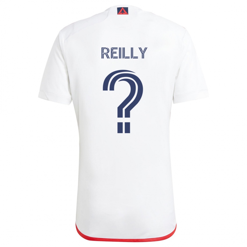 Niño Camiseta Aidan Reilly #0 Blanco Rojo 2ª Equipación 2024/25 La Camisa Perú