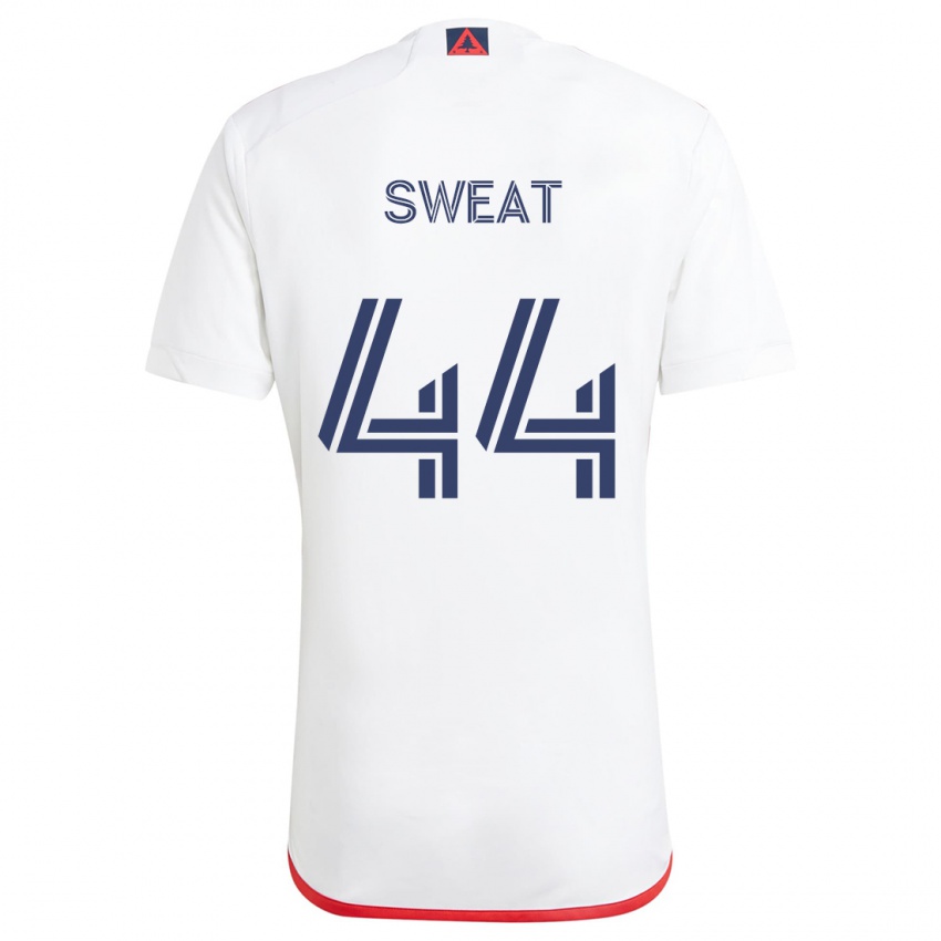 Niño Camiseta Ben Sweat #44 Blanco Rojo 2ª Equipación 2024/25 La Camisa Perú