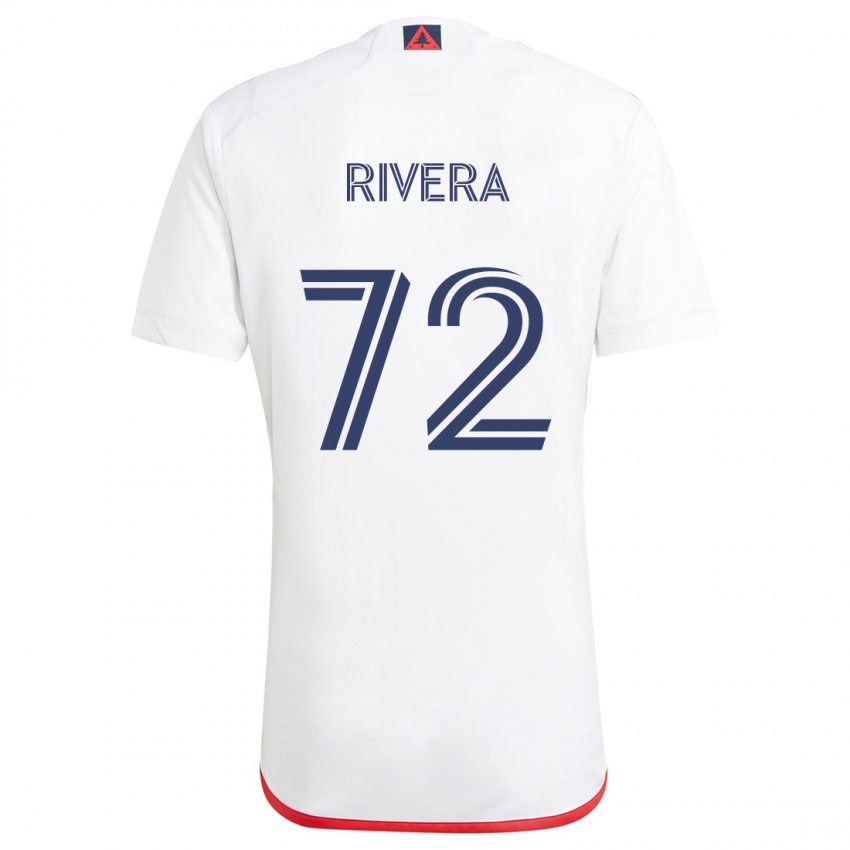 Niño Camiseta Damián Rivera #72 Blanco Rojo 2ª Equipación 2024/25 La Camisa Perú