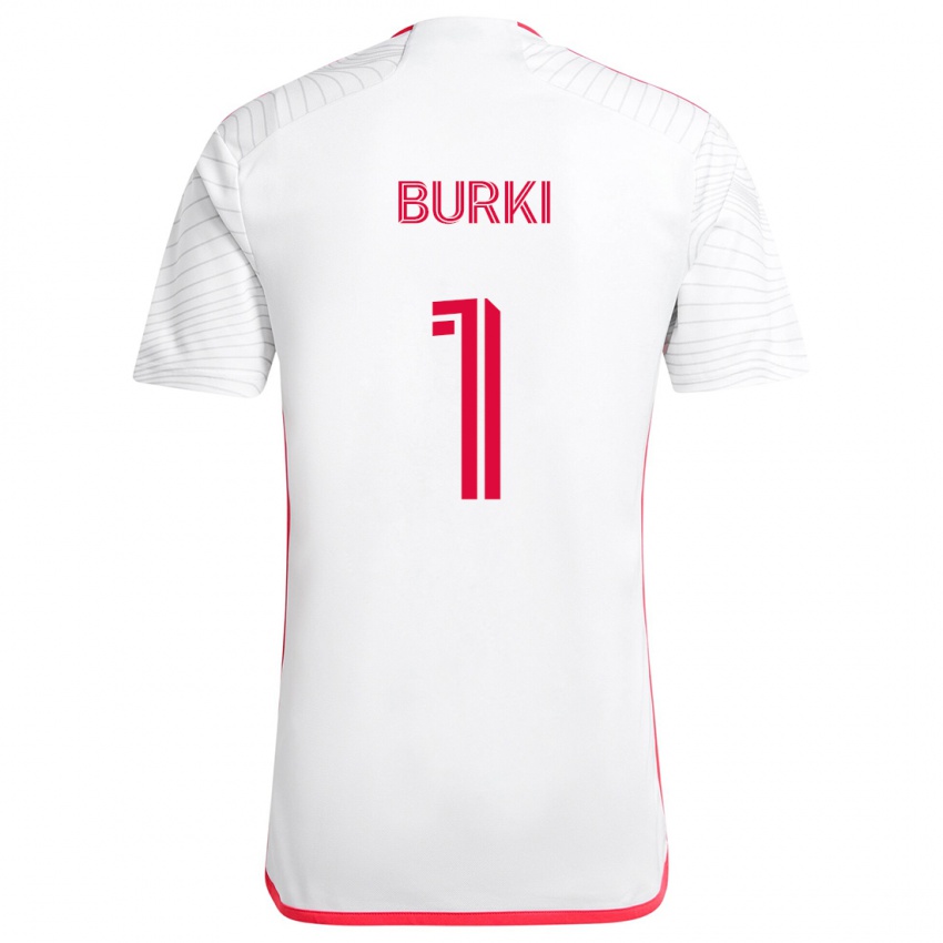 Niño Camiseta Roman Bürki #1 Blanco Rojo 2ª Equipación 2024/25 La Camisa Perú