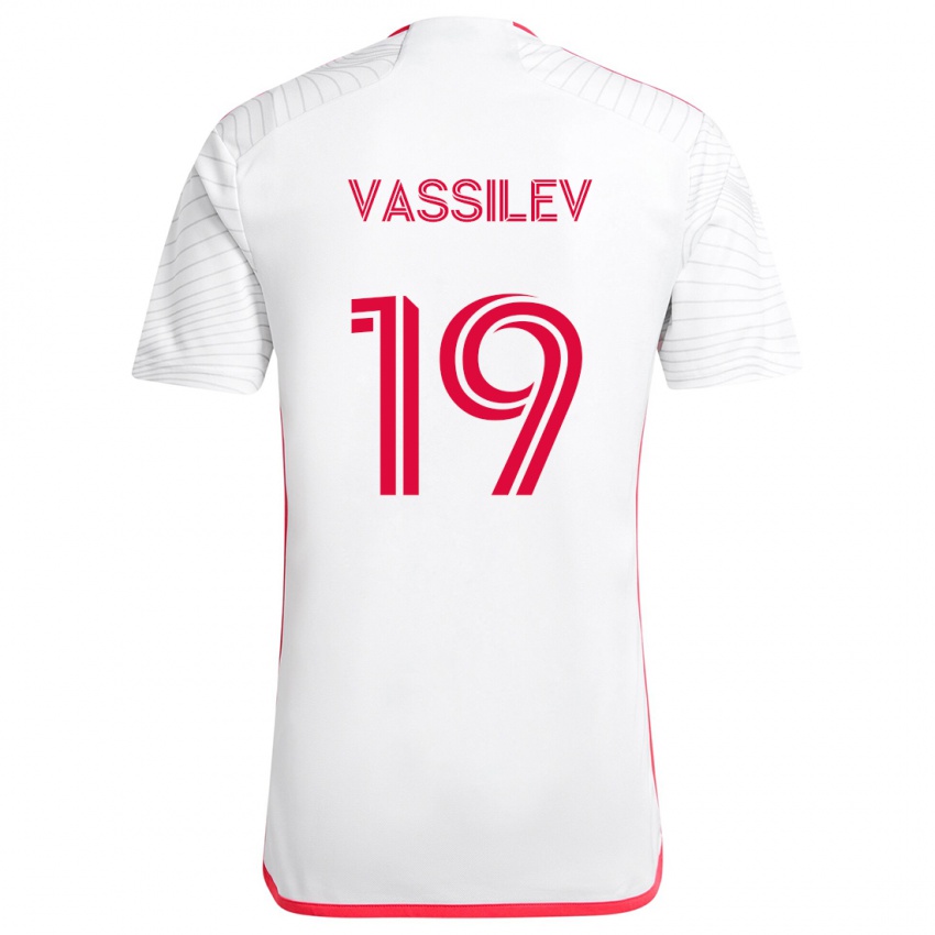 Niño Camiseta Indiana Vassilev #19 Blanco Rojo 2ª Equipación 2024/25 La Camisa Perú