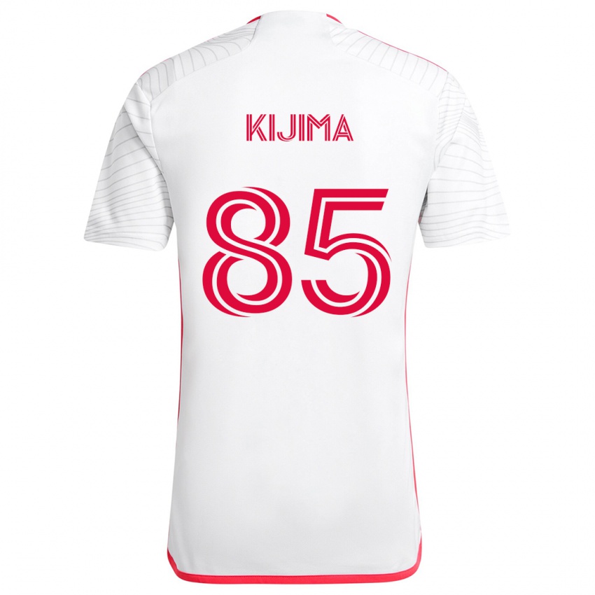 Niño Camiseta Hosei Kijima #85 Blanco Rojo 2ª Equipación 2024/25 La Camisa Perú