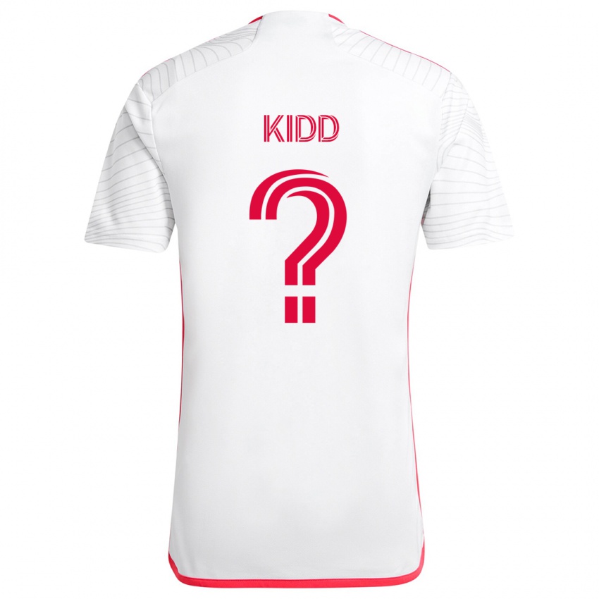 Niño Camiseta Matteo Kidd #0 Blanco Rojo 2ª Equipación 2024/25 La Camisa Perú