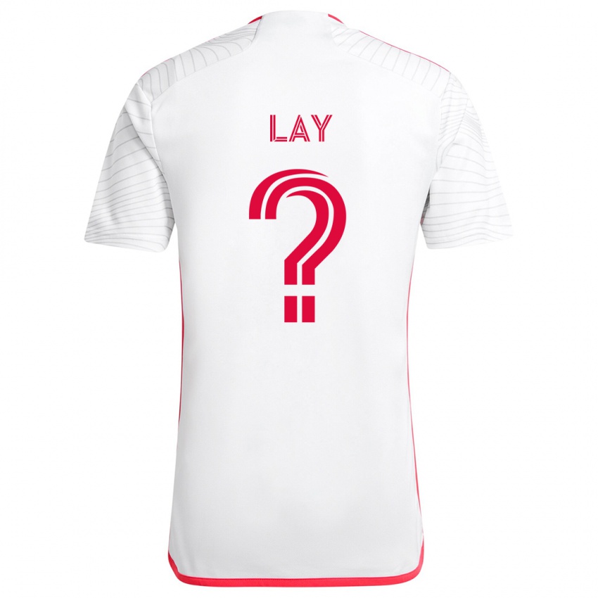 Niño Camiseta Mikey Lay #0 Blanco Rojo 2ª Equipación 2024/25 La Camisa Perú