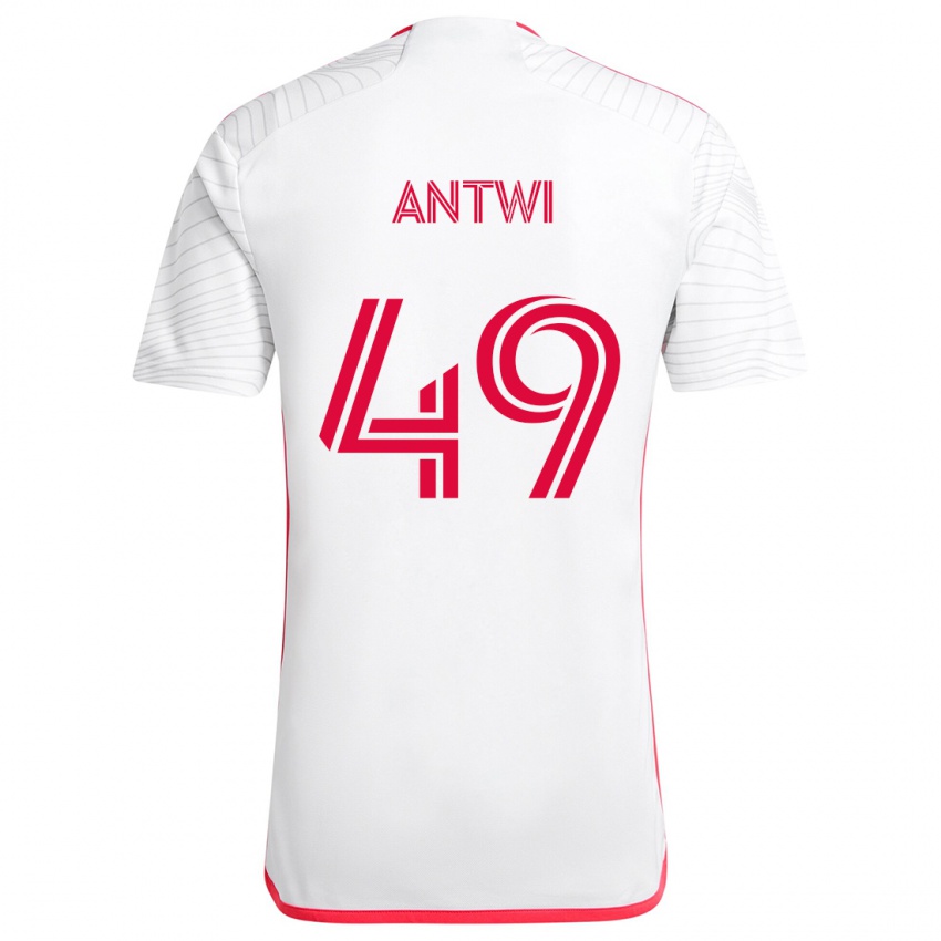 Niño Camiseta Seth Antwi #49 Blanco Rojo 2ª Equipación 2024/25 La Camisa Perú