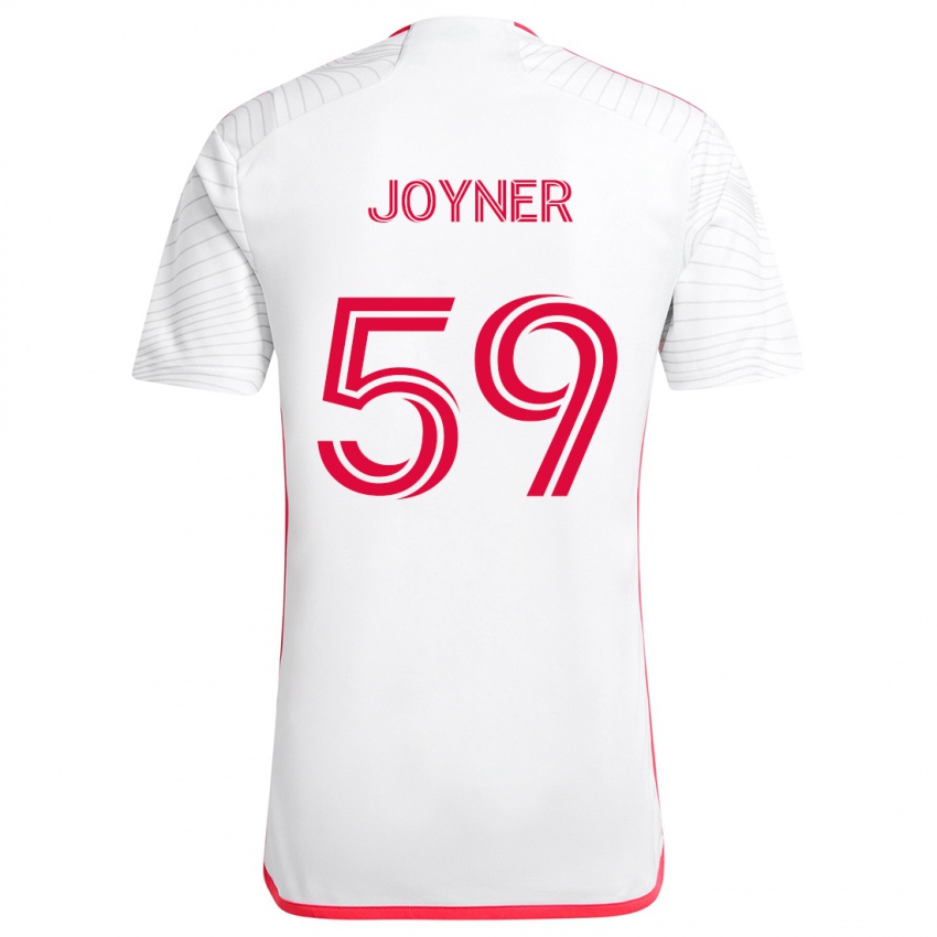 Niño Camiseta Mykhi Joyner #59 Blanco Rojo 2ª Equipación 2024/25 La Camisa Perú