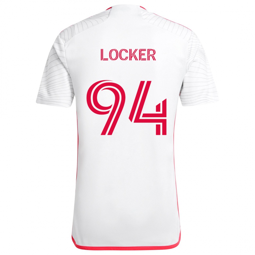 Niño Camiseta Carson Locker #94 Blanco Rojo 2ª Equipación 2024/25 La Camisa Perú