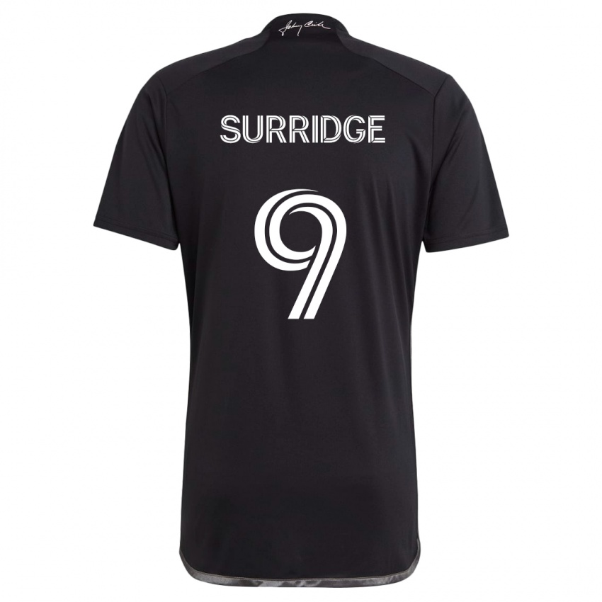 Niño Camiseta Sam Surridge #9 Negro 2ª Equipación 2024/25 La Camisa Perú