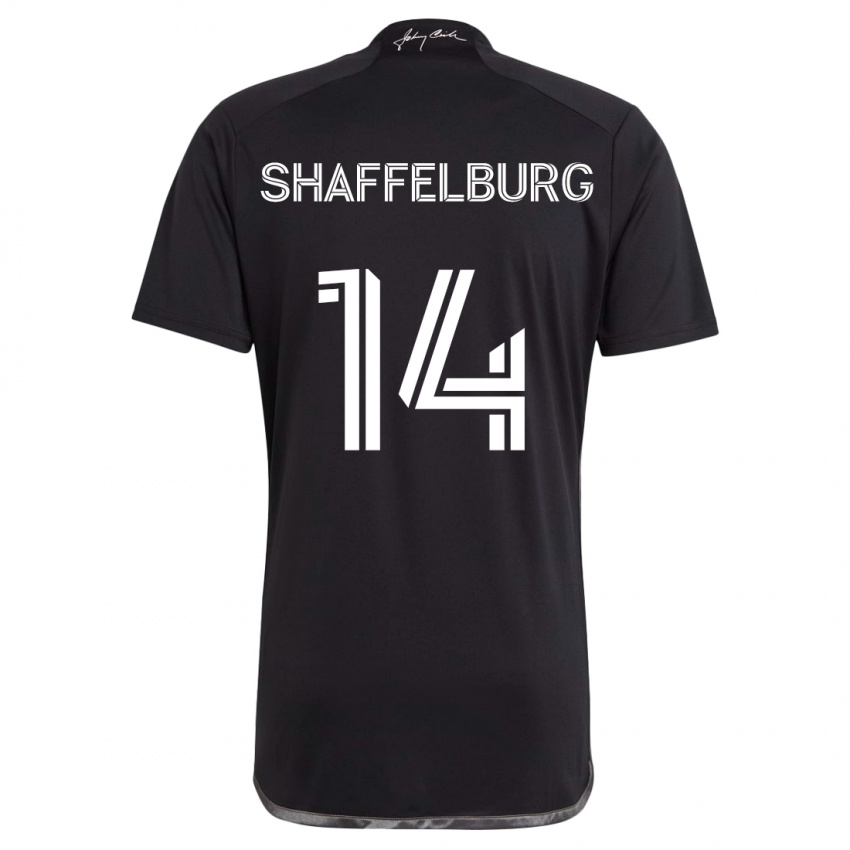 Niño Camiseta Jacob Shaffelburg #14 Negro 2ª Equipación 2024/25 La Camisa Perú