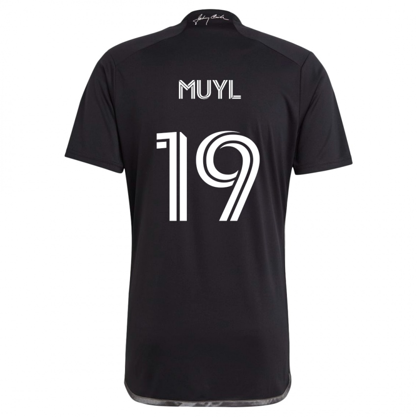 Niño Camiseta Alex Muyl #19 Negro 2ª Equipación 2024/25 La Camisa Perú