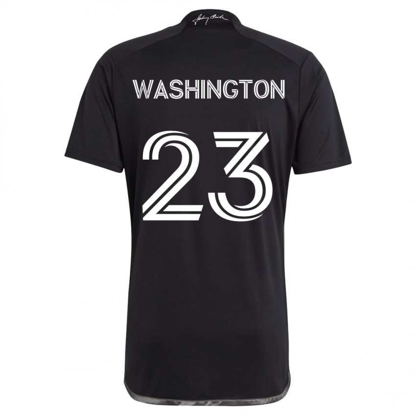 Niño Camiseta Taylor Washington #23 Negro 2ª Equipación 2024/25 La Camisa Perú