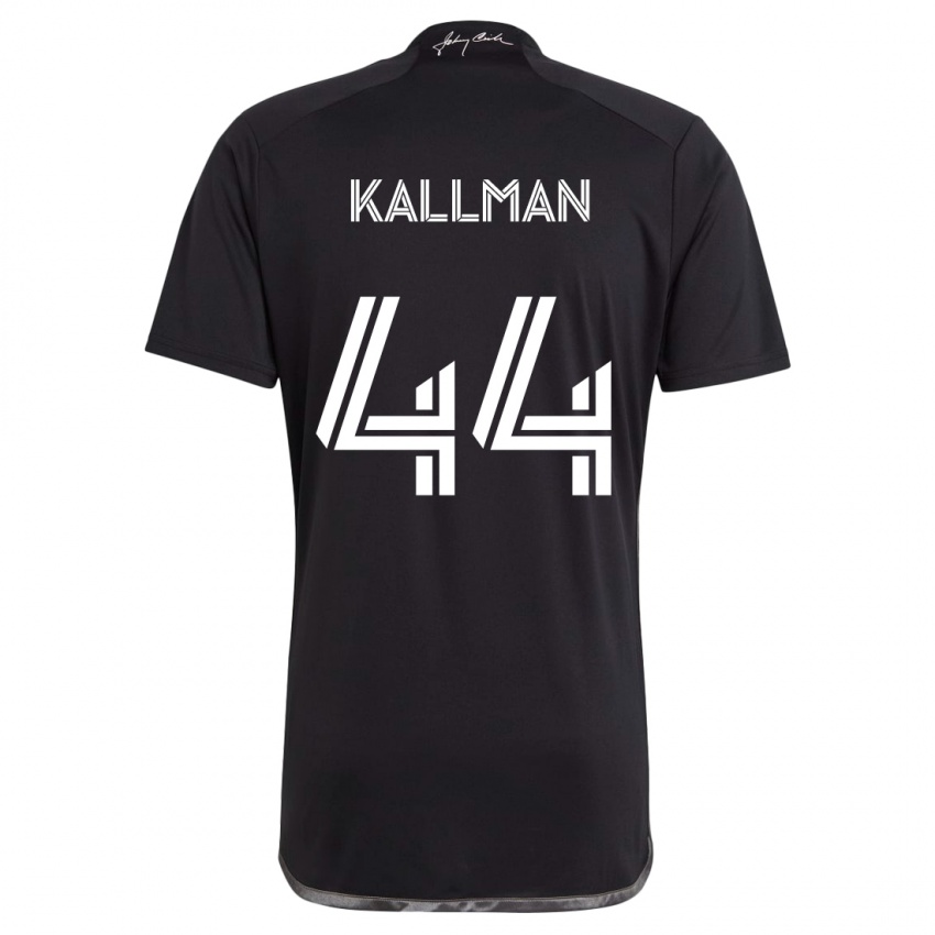 Niño Camiseta Brent Kallman #44 Negro 2ª Equipación 2024/25 La Camisa Perú