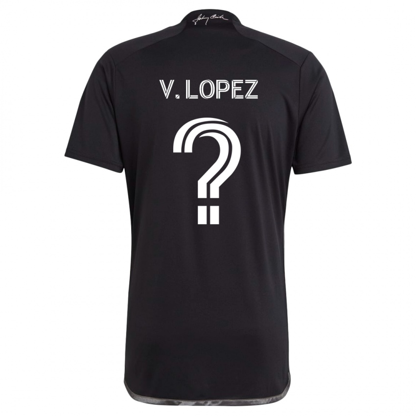 Niño Camiseta Alejandro Velazquez-Lopez #0 Negro 2ª Equipación 2024/25 La Camisa Perú