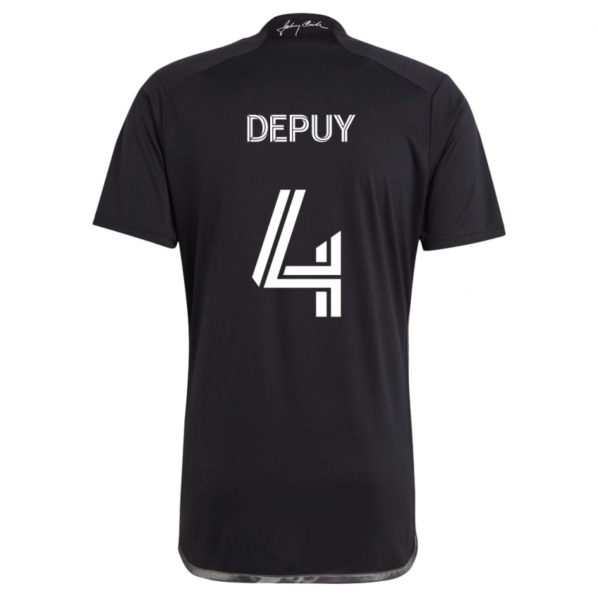 Niño Camiseta Nick Depuy #4 Negro 2ª Equipación 2024/25 La Camisa Perú