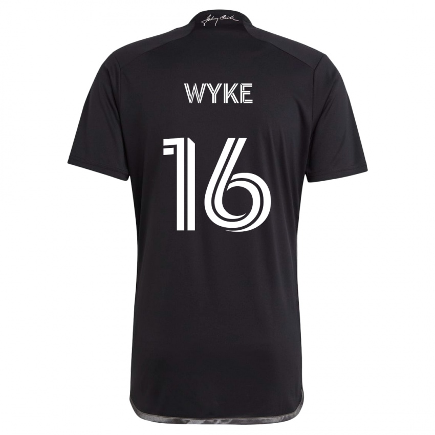 Niño Camiseta Laurence Wyke #16 Negro 2ª Equipación 2024/25 La Camisa Perú