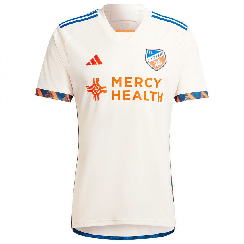 Niño Camiseta Brandon Bent #0 Blanco Naranja 2ª Equipación 2024/25 La Camisa Perú