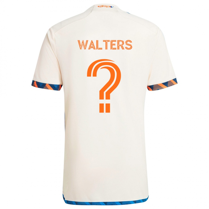 Niño Camiseta Paul Walters #0 Blanco Naranja 2ª Equipación 2024/25 La Camisa Perú