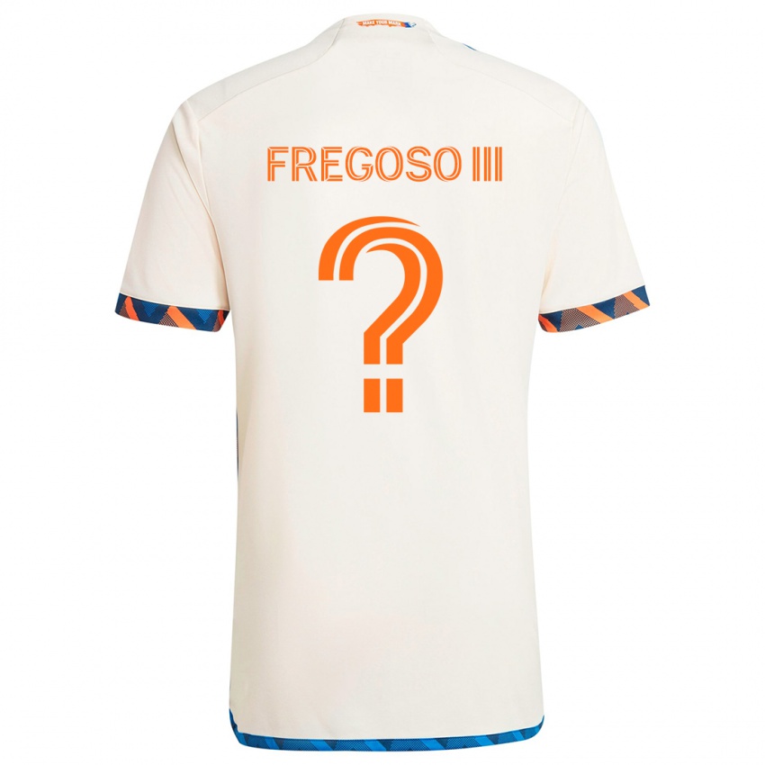 Niño Camiseta Arturo Fregoso Iii #0 Blanco Naranja 2ª Equipación 2024/25 La Camisa Perú