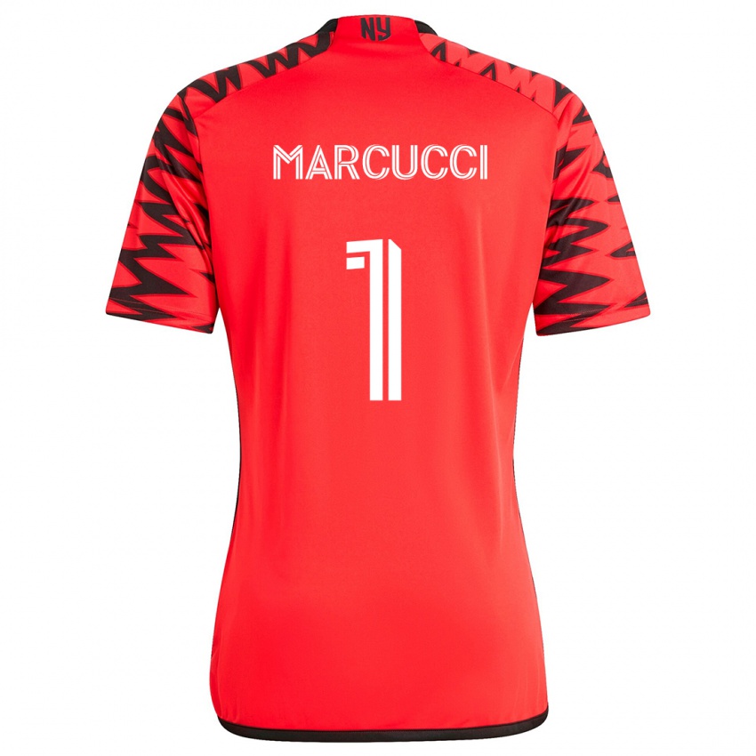 Niño Camiseta Aj Marcucci #1 Rojo Negro Blanco 2ª Equipación 2024/25 La Camisa Perú