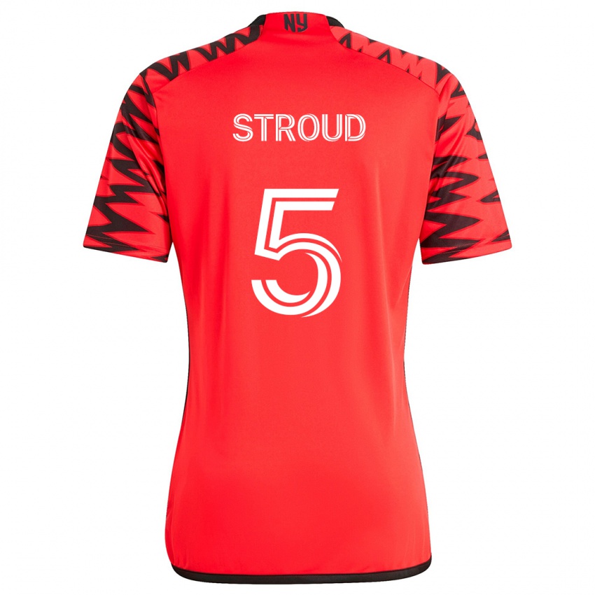 Niño Camiseta Peter Stroud #5 Rojo Negro Blanco 2ª Equipación 2024/25 La Camisa Perú