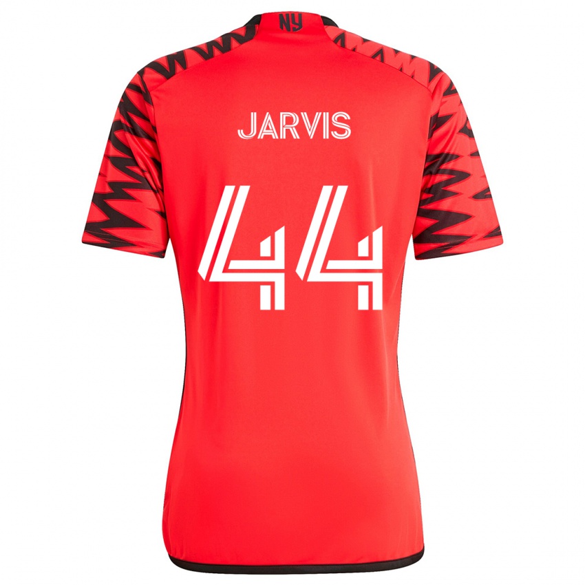 Niño Camiseta Aiden Jarvis #44 Rojo Negro Blanco 2ª Equipación 2024/25 La Camisa Perú