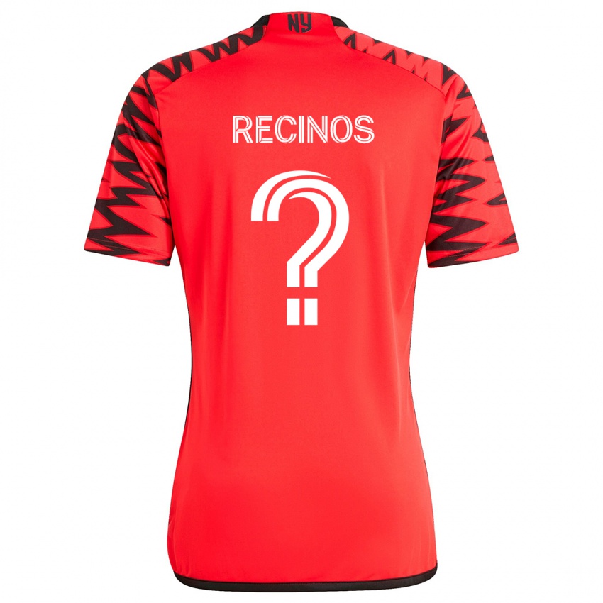 Niño Camiseta Arian Recinos #0 Rojo Negro Blanco 2ª Equipación 2024/25 La Camisa Perú