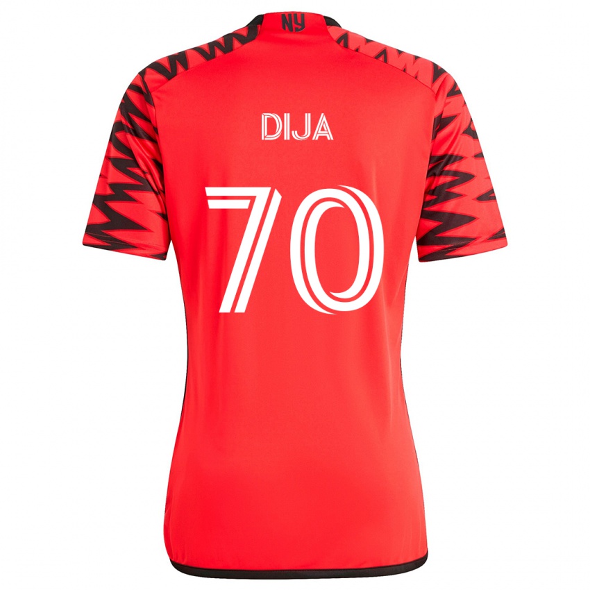 Niño Camiseta Dija #70 Rojo Negro Blanco 2ª Equipación 2024/25 La Camisa Perú