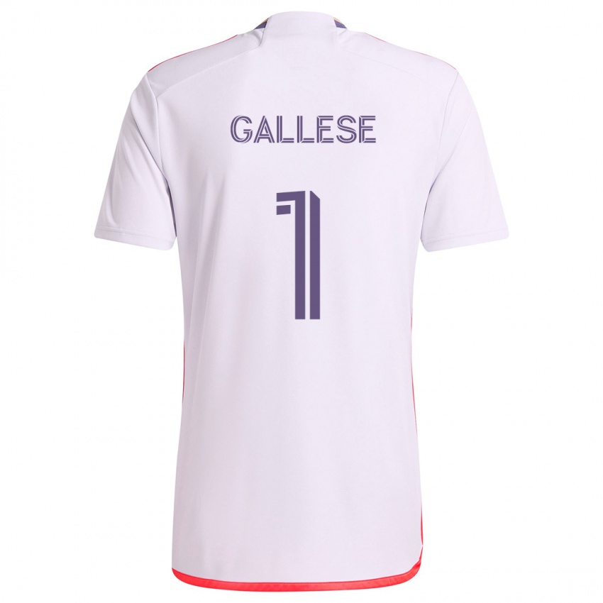 Niño Camiseta Pedro Gallese #1 Blanco Rojo Púrpura 2ª Equipación 2024/25 La Camisa Perú