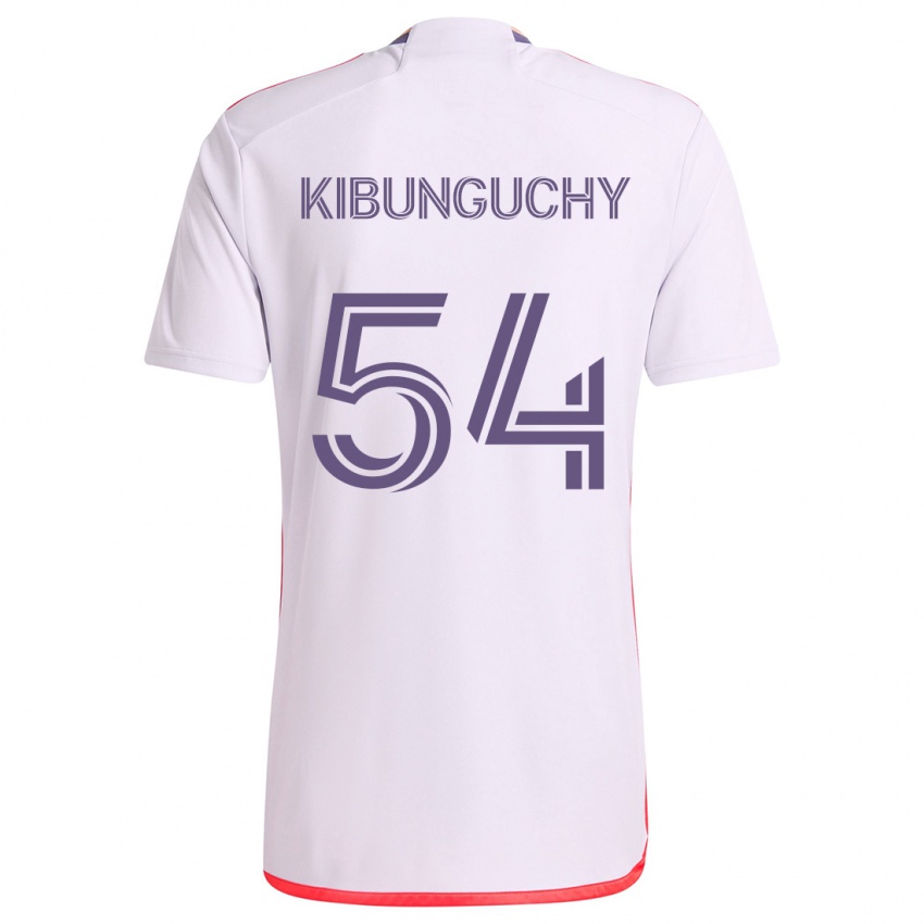 Niño Camiseta Nabi Kibunguchy #54 Blanco Rojo Púrpura 2ª Equipación 2024/25 La Camisa Perú