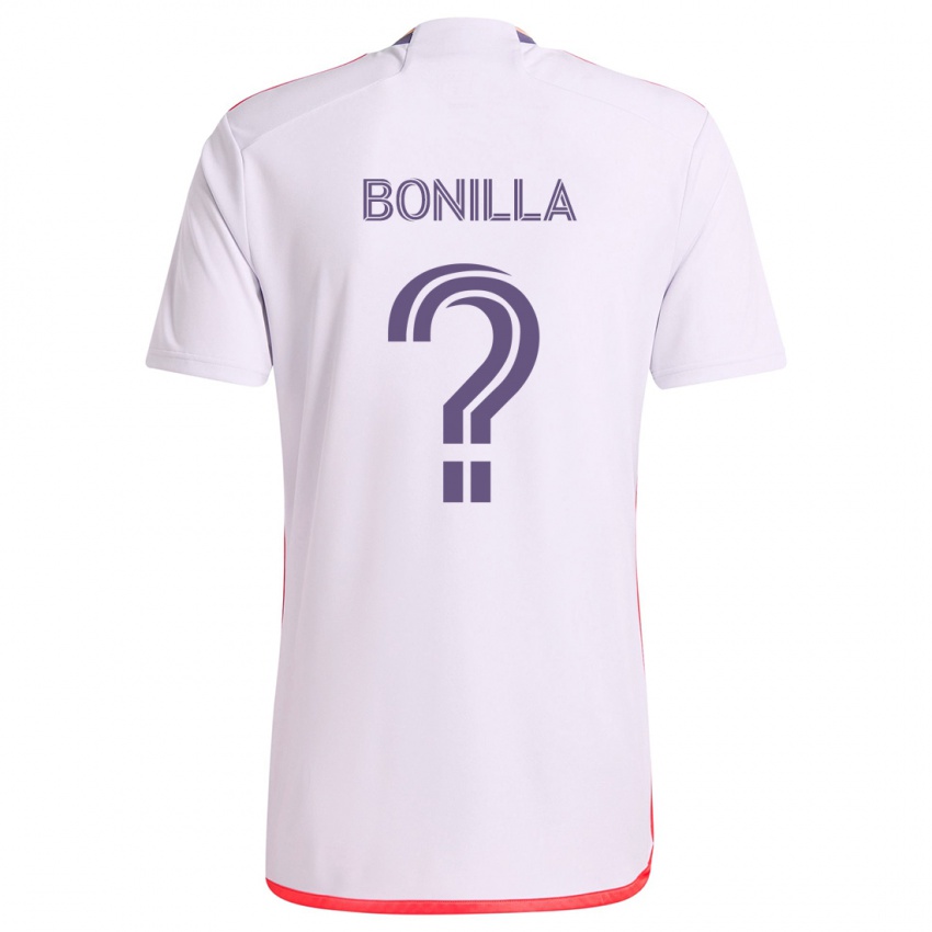 Niño Camiseta Jarell Bonilla #0 Blanco Rojo Púrpura 2ª Equipación 2024/25 La Camisa Perú