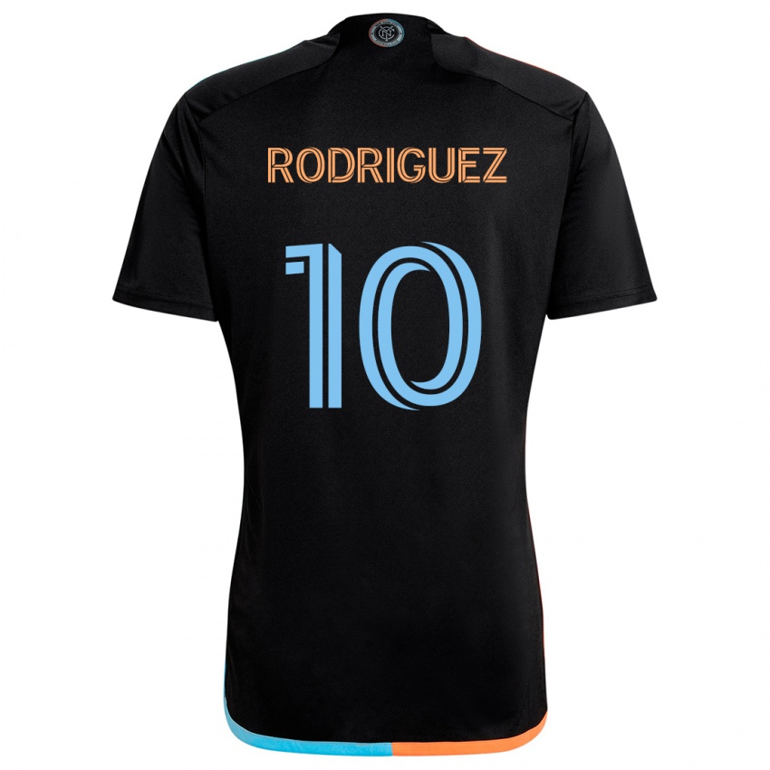 Niño Camiseta Santiago Rodríguez #10 Negro Naranja Azul 2ª Equipación 2024/25 La Camisa Perú