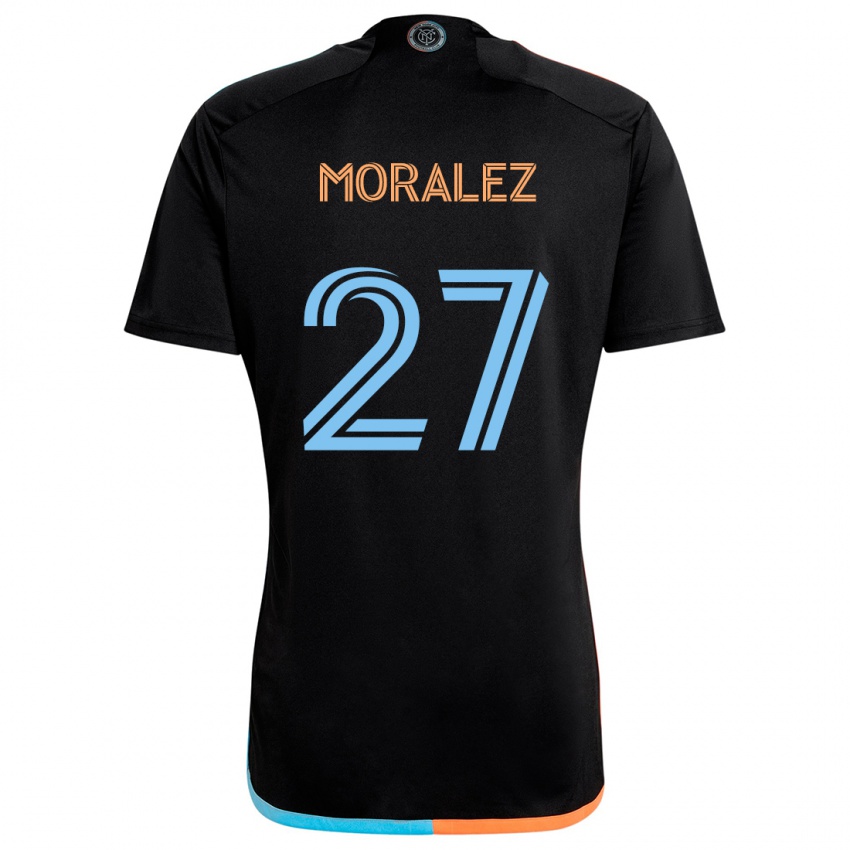 Niño Camiseta Maxi Moralez #27 Negro Naranja Azul 2ª Equipación 2024/25 La Camisa Perú