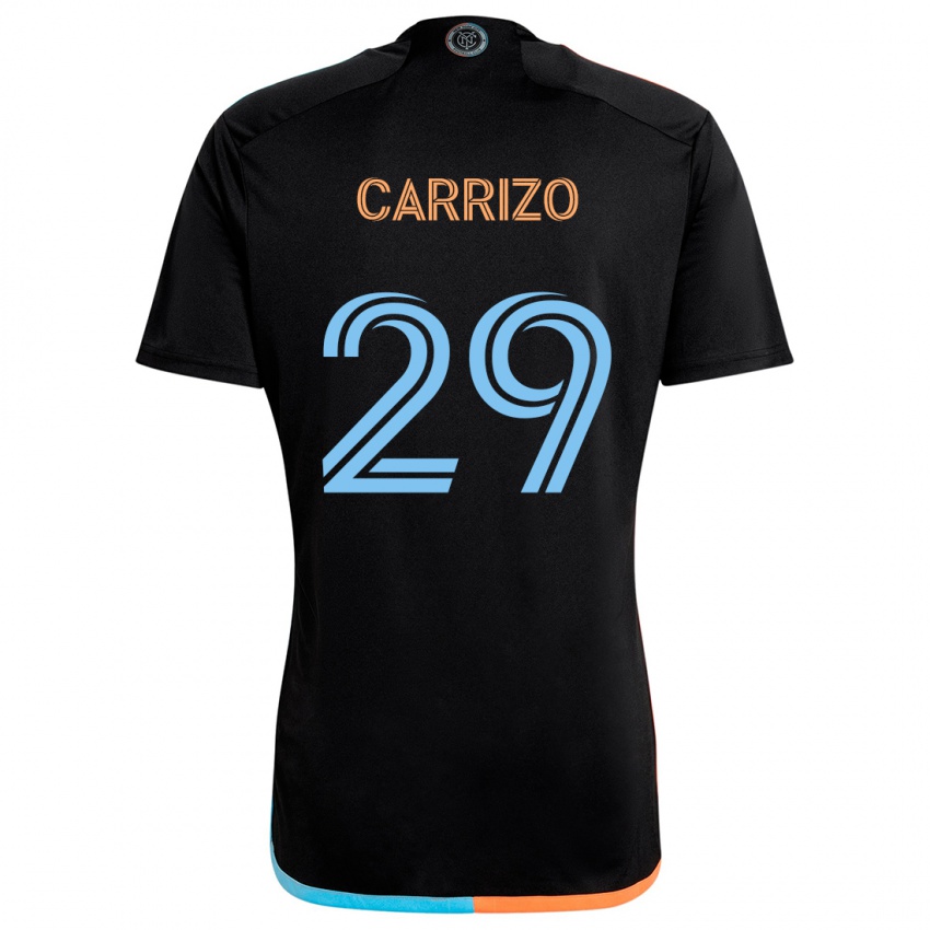 Niño Camiseta Máximo Carrizo #29 Negro Naranja Azul 2ª Equipación 2024/25 La Camisa Perú