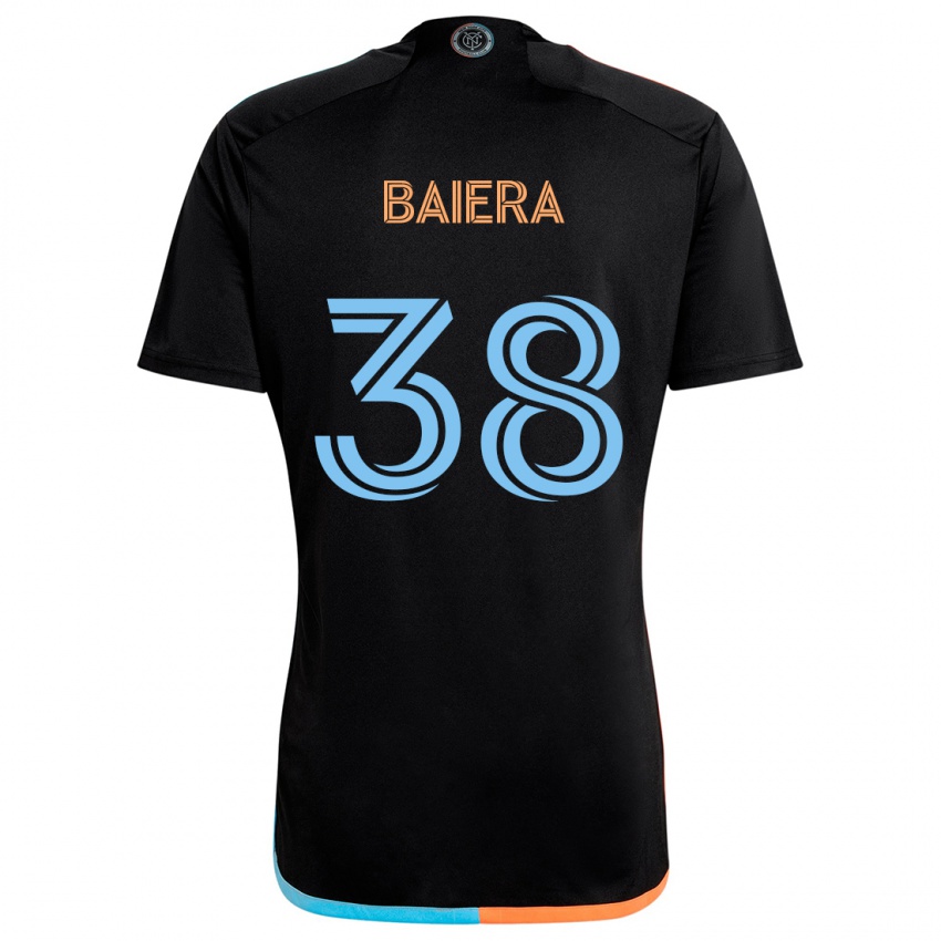 Niño Camiseta Drew Baiera #38 Negro Naranja Azul 2ª Equipación 2024/25 La Camisa Perú