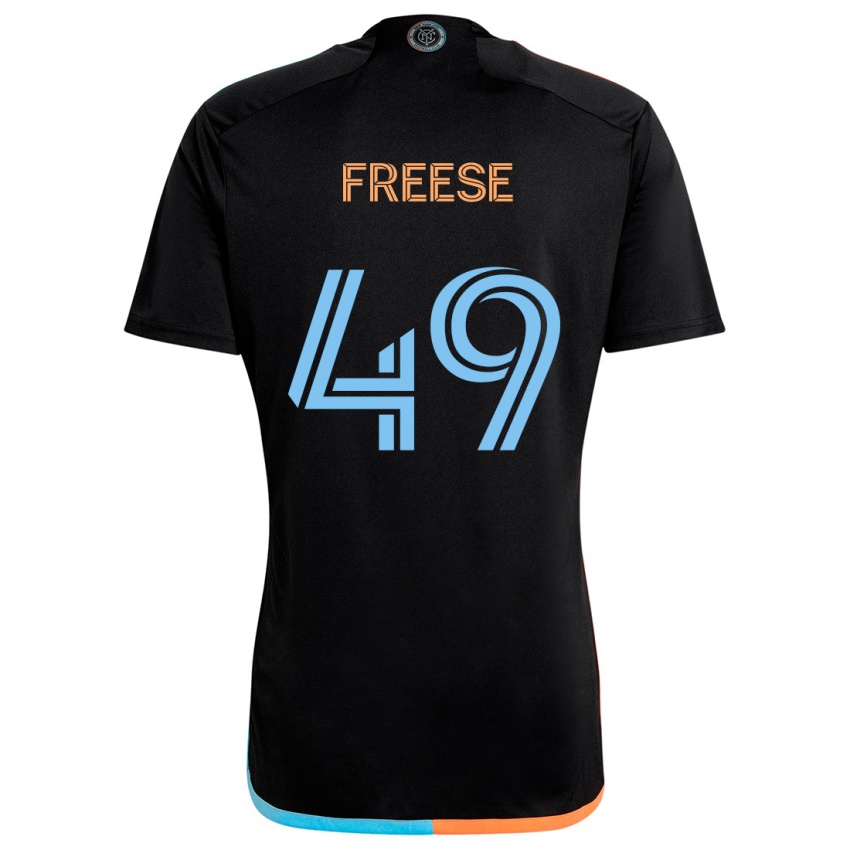 Niño Camiseta Matt Freese #49 Negro Naranja Azul 2ª Equipación 2024/25 La Camisa Perú