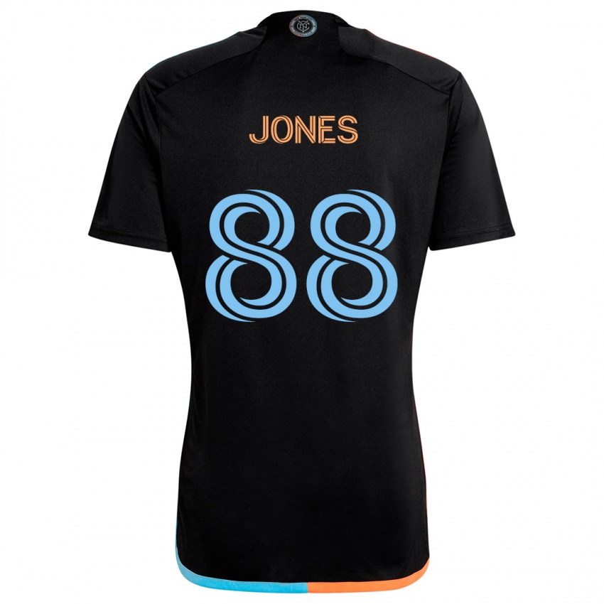 Niño Camiseta Malachi Jones #88 Negro Naranja Azul 2ª Equipación 2024/25 La Camisa Perú