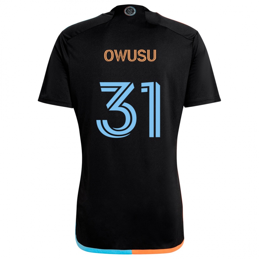 Niño Camiseta Samuel Owusu #31 Negro Naranja Azul 2ª Equipación 2024/25 La Camisa Perú