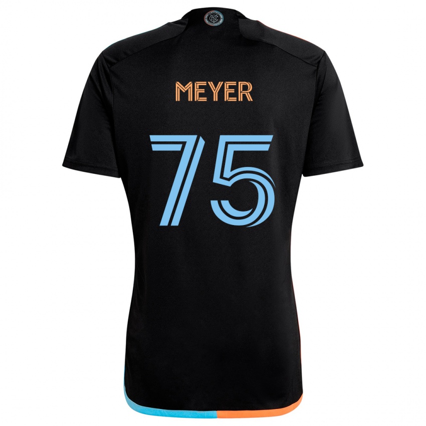 Niño Camiseta Will Meyer #75 Negro Naranja Azul 2ª Equipación 2024/25 La Camisa Perú