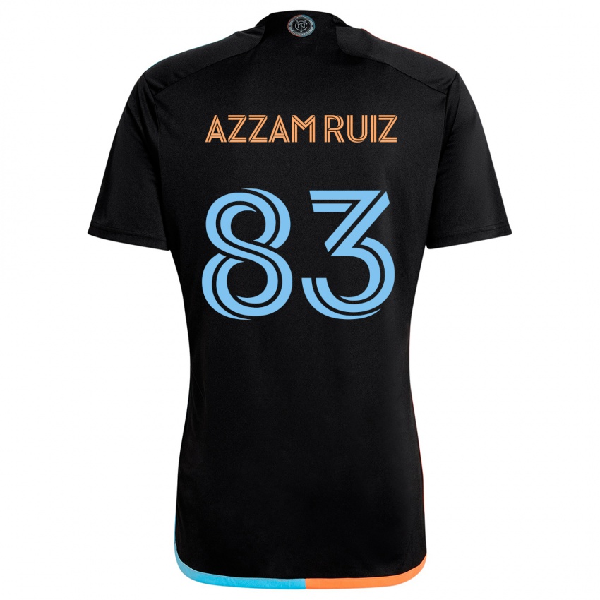 Niño Camiseta Camil Azzam Ruiz #83 Negro Naranja Azul 2ª Equipación 2024/25 La Camisa Perú