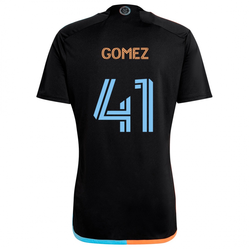 Niño Camiseta Julián Gómez #41 Negro Naranja Azul 2ª Equipación 2024/25 La Camisa Perú