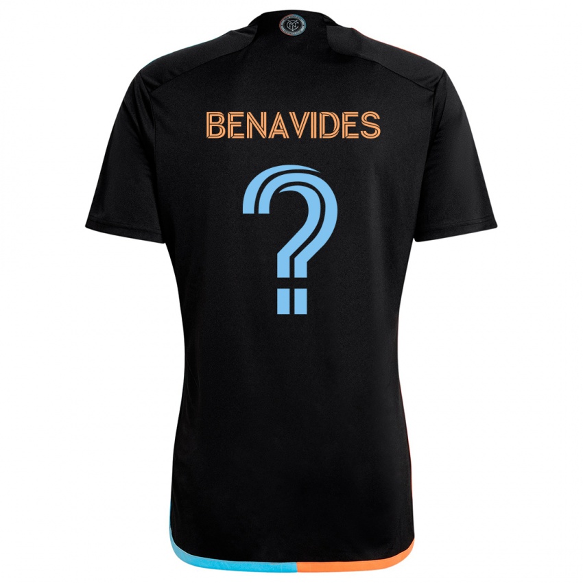 Niño Camiseta Matthew Benavides #0 Negro Naranja Azul 2ª Equipación 2024/25 La Camisa Perú