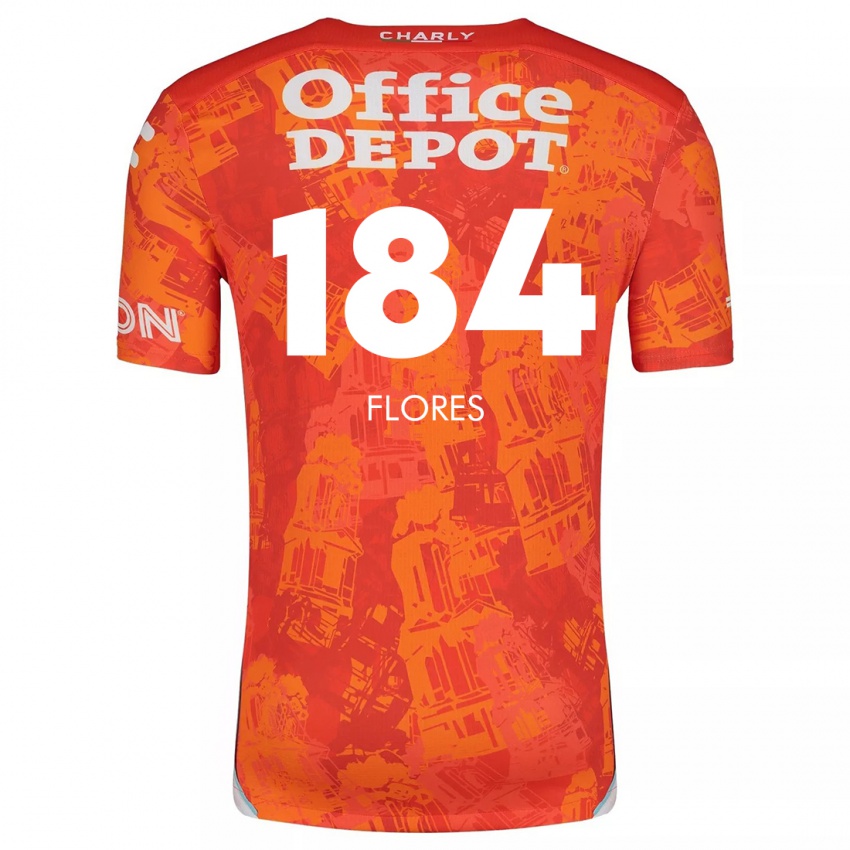 Niño Camiseta Jason Flores #184 Naranja Blanco 2ª Equipación 2024/25 La Camisa Perú