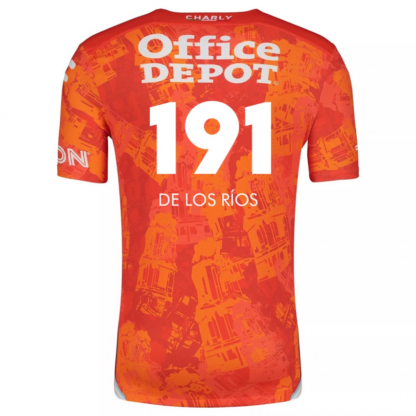 Niño Camiseta Sergio De Los Ríos #191 Naranja Blanco 2ª Equipación 2024/25 La Camisa Perú