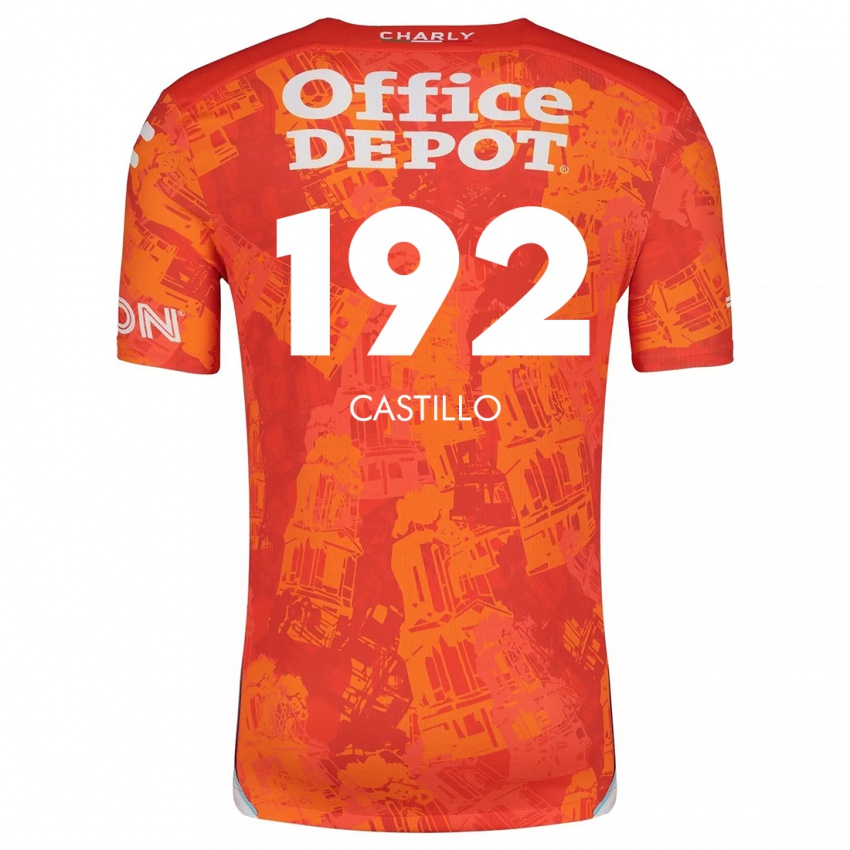 Niño Camiseta José Castillo #192 Naranja Blanco 2ª Equipación 2024/25 La Camisa Perú