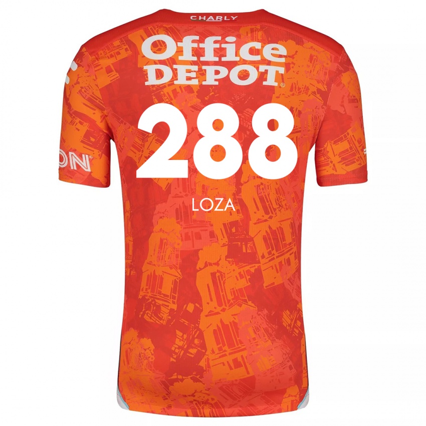 Niño Camiseta Santino Loza #288 Naranja Blanco 2ª Equipación 2024/25 La Camisa Perú