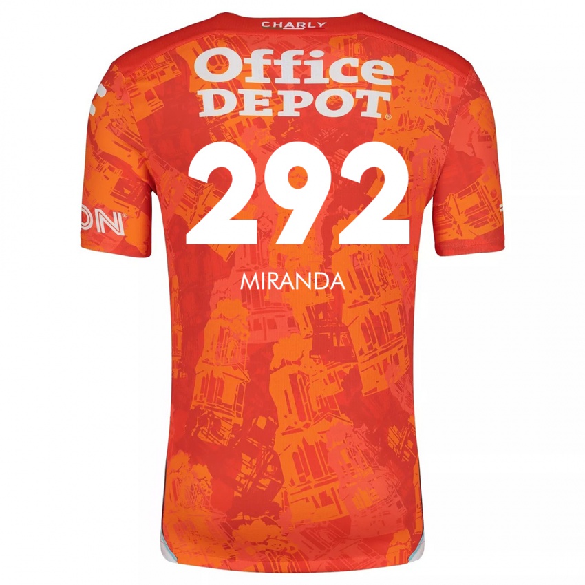 Niño Camiseta Herbey Miranda #292 Naranja Blanco 2ª Equipación 2024/25 La Camisa Perú