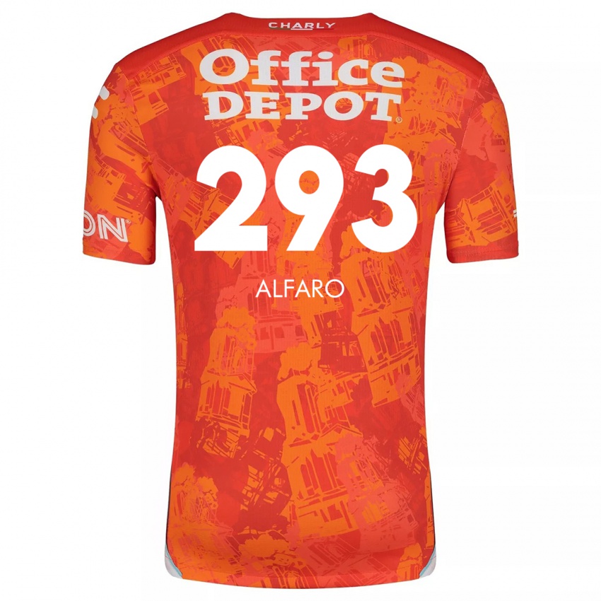 Niño Camiseta Cristóbal Alfaro #293 Naranja Blanco 2ª Equipación 2024/25 La Camisa Perú