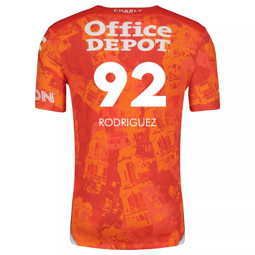 Niño Camiseta Sergio Rodríguez #92 Naranja Blanco 2ª Equipación 2024/25 La Camisa Perú