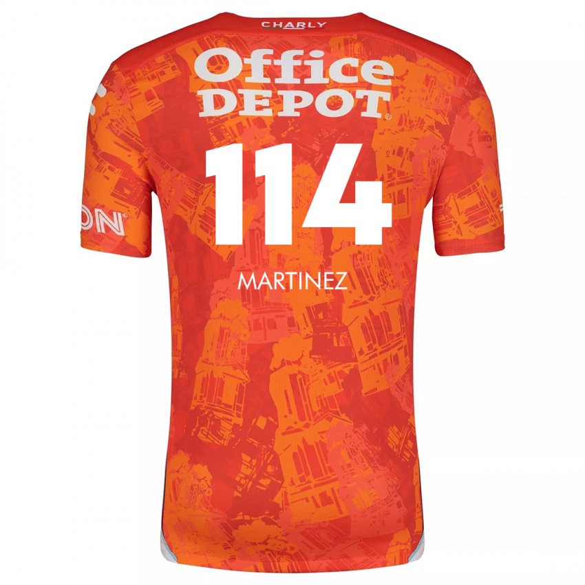 Niño Camiseta Jesús Martínez #114 Naranja Blanco 2ª Equipación 2024/25 La Camisa Perú