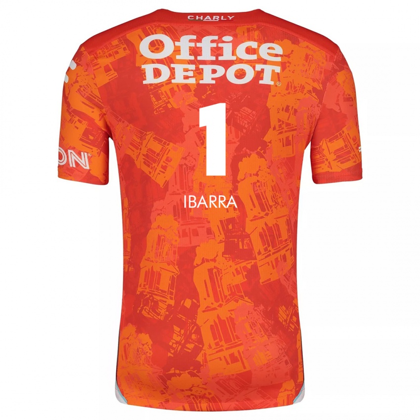 Niño Camiseta Fabiola Ibarra #1 Naranja Blanco 2ª Equipación 2024/25 La Camisa Perú